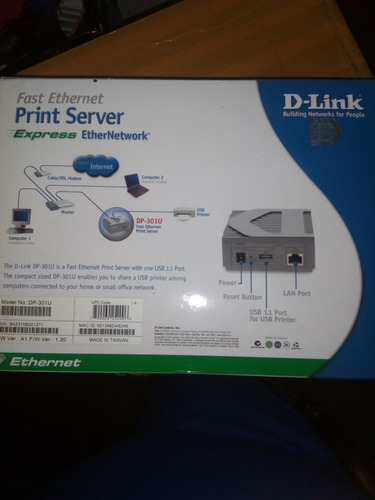 Imagen 4 de 6 de Dlink Dp-301u Print Server 1 10/100 + 1 Usb
