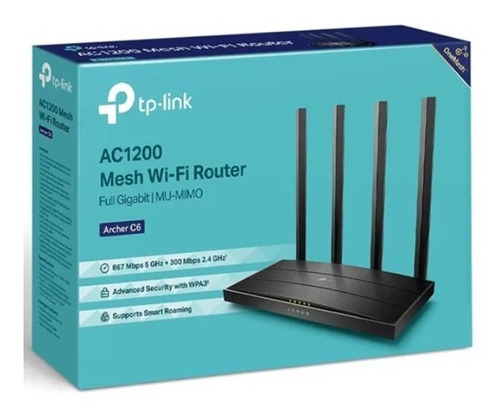 Router Tp-link 5ghz, 1200 Mbps, Doble Banda Ac1200 Archer C6