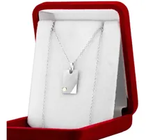 Comprar Conjunto Cadena Y Dije Chapita Chica Plata Y Oro Grabado 