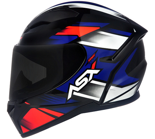 Capacete Masculino Asx City Start Azul Esportivo Fechado