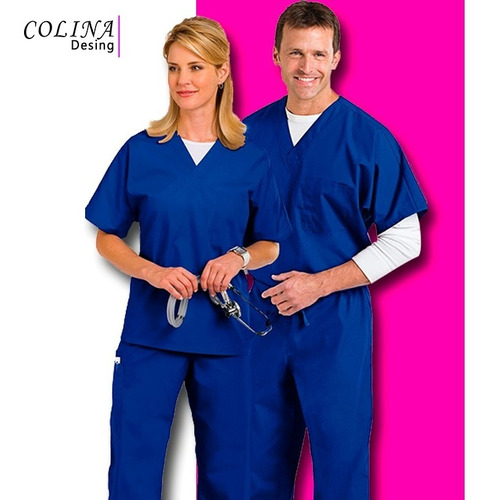 Uniforme Medico, Enfermeria, Unisex En Piel De Durazno