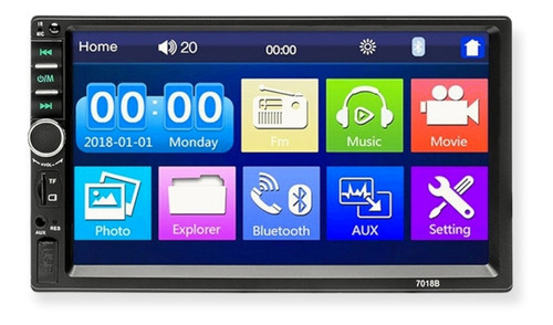 Reproductor Carro Pantalla 7 Usb Bluetooth Doble Dim 