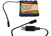 Comprar Pack De Abordo 4.8v Ni-mh 2200mha Futaba\u002Fjr + Cargador