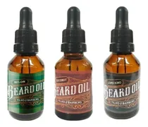 Comprar 3 Aceites Para Barba Yilho X 30ml Barber Barberia Barbero Fragancia Melon \u002F Coconut \u002F Lord King