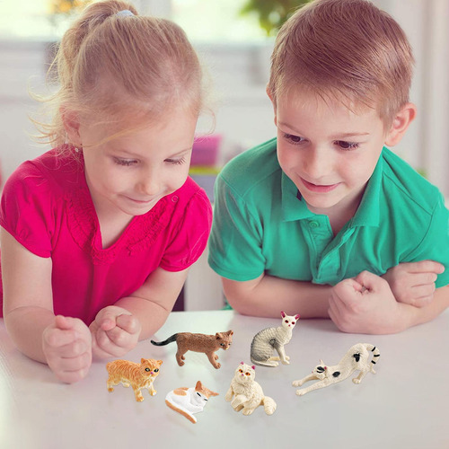 Figura De Gato Pequeña Juego De Figuras De Gato Juguetes Edu
