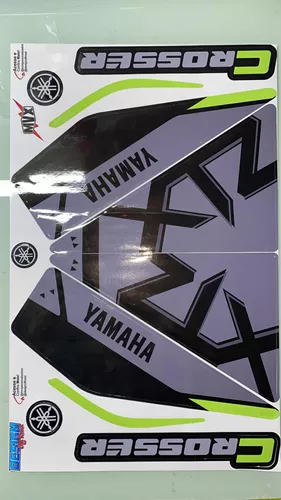 Kit Adesivos Faixa Yamaha Xtz Crosser 150 2022 Vermelha Cr23