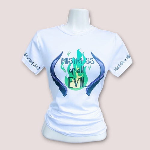 Playera Sublimada Dama Villanos Maléfica Bella Durmiente