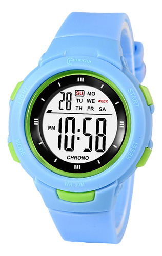 3 Reloj Digital Para Niños Reloj De Pulsera Para Azul Claro