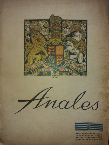 Revista Anales Monográfico Colectividad Inglesa En Uruguay