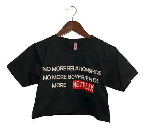 Crop Top Dama Mujer Blusas Cortas Talla Unica Netflix