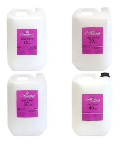 Pack Influencia Crema Oxidante  10 20 30 40 Volúmenes 5 L