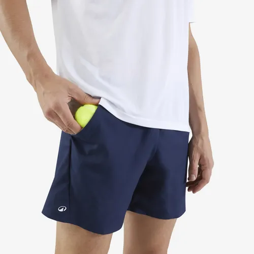 Shorts Masculino De Tênis Dry 100 Artengo Azul-marinho Liso M