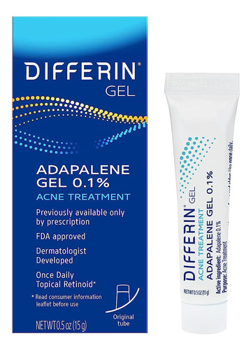 Differin Gel Tratamiento Anti Acné  Adapaleno 0.1% 15g