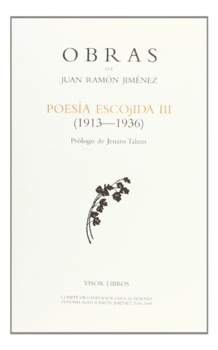 Libro O C Juan Ramon Jimenez Poesia Escojida Iii De Jimenez