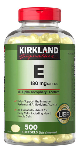 Vitamina E Marca Kirkland Eeuu 165 Soles