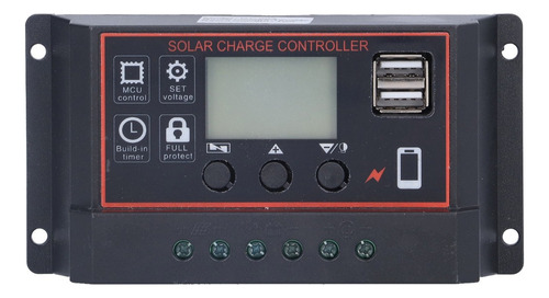 Controlador Carga Inteligente Panel Batería Solar 12/24v 20a
