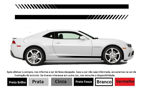 Kit Adesivos Faixa Lateral Chevrolet Camaro Ca-05645