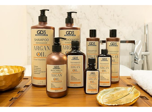 Shampoo Reparador Para Cabello Con Aceite De Argan Gd3 1 Lt
