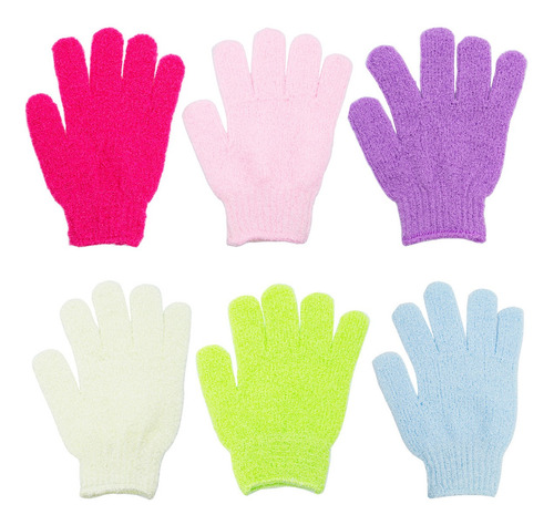 Diswald & Co X 6 Guantes Exfoliante Corporal Suave Ducha 863