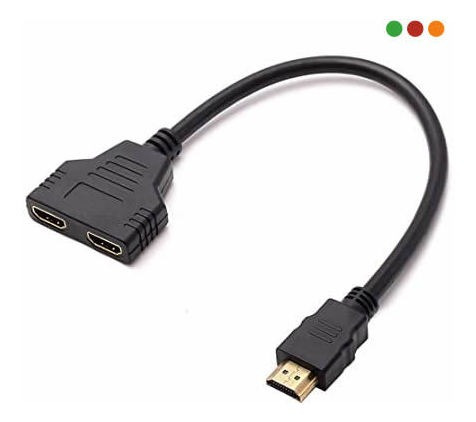 Cable Hdmi En Y (1 Macho A 2 Hembras) Anbyte