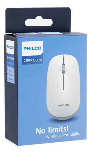 Mouse Inalámbrico Óptico Usb Philco Blanco