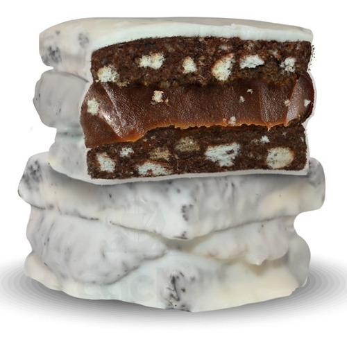 Imagen 2 de 8 de Alfajor Juana La Loca Salchichón Chocolate Blanco Caja 10 92