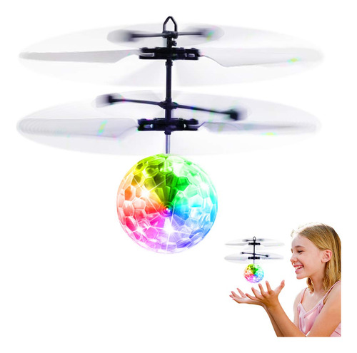 Flying Ball Toys, Rc Toy Recargable Light Up Ball Drone Heli