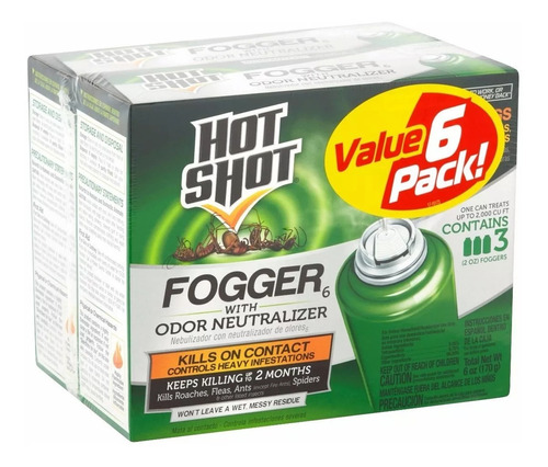 Hot Shot Fogger Mata Cucarachas Bichos Fumigador Nebulizador