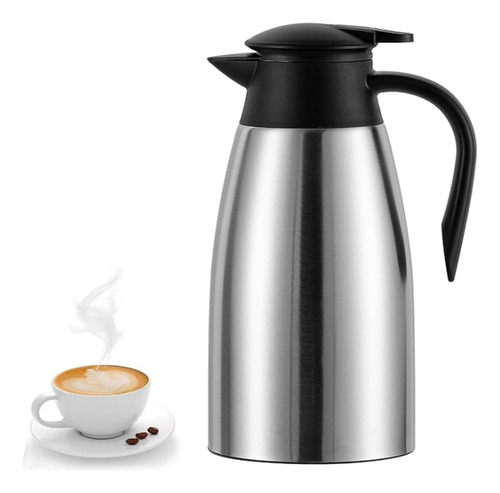 Jarra Térmica De Café De 68 Oz, Acero Inoxidable, Jarra De C