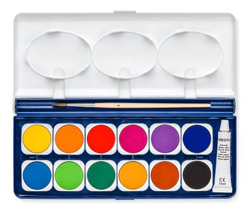 Pintura para tabletas de acuarela de 12 colores con pincel Noris Staedtler
