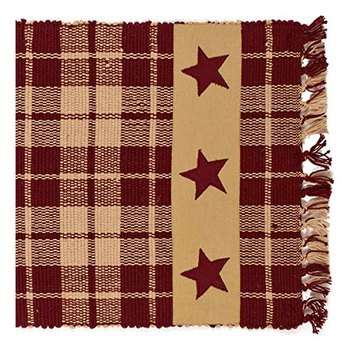 Colección The Country House Burgundy Farmhouse Star 36 Pesta