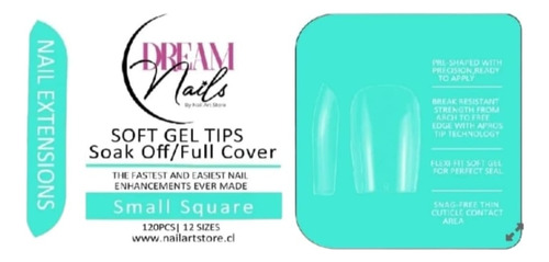 Soft Gel Tips Small Square Marca Americana Dream Nails