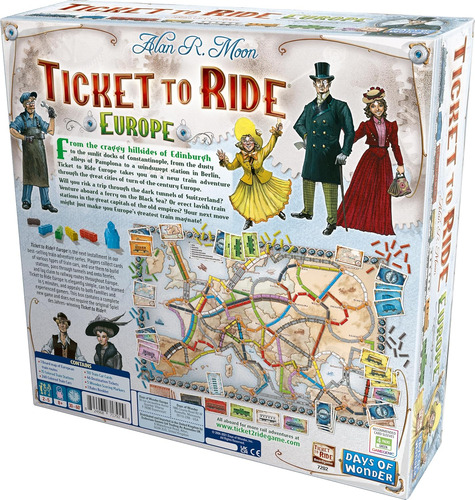 Juego De Mesa Ticket To Ride Europe: ¡embárcate En Una Avent