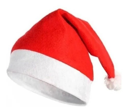 Gorro Papa Noel Santa Claus Navidad Color Rojo y blanco