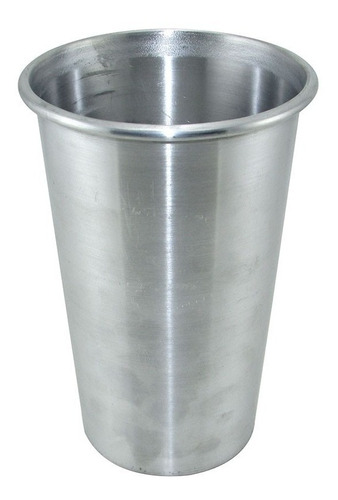 Vaso Aluminio De 1 Litro Liso Reforzado Pack 40