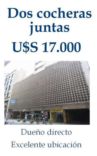 Imagen 1 de 9 de Dueño Vende / Permuta - 2 Cocheras Juntas - Liquido U$s 17.000 - Seguridad 24hs - Excelente Ubicacion