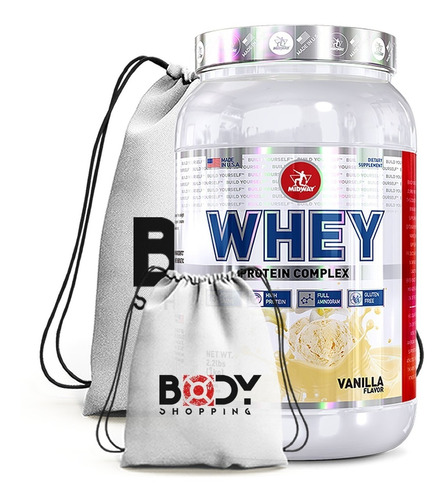 Whey Protein 1kg - Midway - Ganho De Massa Muscular 