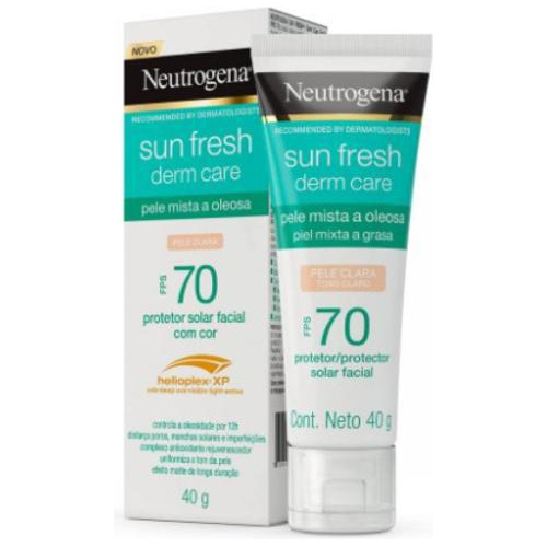 Protetor Solar Neutrogena Sun Fresh Derm Care Pele Clarafp70