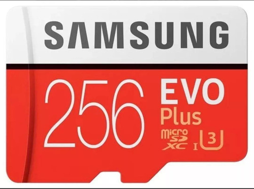 Cartão Samsung 256gb Evo Plus Class 10 Uhs-i Microsdxc U3