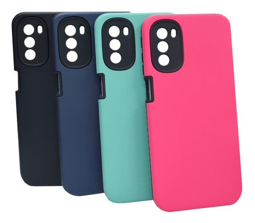 Funda Soft Cubre Camara Para Motorola G41 + Glass Fullcover 