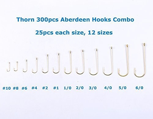 Pesca Thorn 300 Piece Surtido Anzuelo Estuche Aparejo