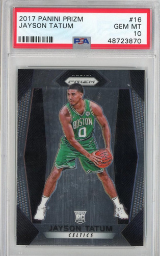 Tarjeta De Baloncesto Panini Prizm Jayson Tatum 16 Rookie Rc