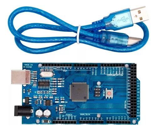 Placa Mega 2560 Ch340 Compatible Con Ide Arduino + Cable Usb