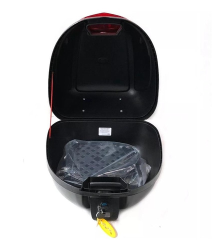 Imagen 3 de 7 de Baulera Baul Moto Para 1 Casco 30 Litros Desmontable Cycles