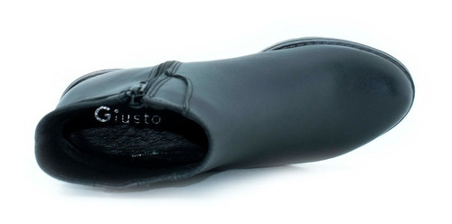 Botín De Piel Giusto Para Mujer Comodo 15104 Envio Gratis