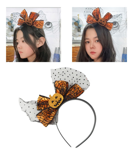 2 Diadema De Calabaza De Halloween Para Niños Y Adultos,