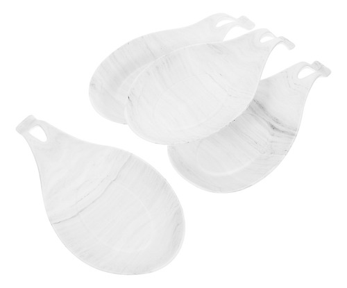 Cucharera De Silicona Para Utensilios De Cocina, Mármol, 4 U
