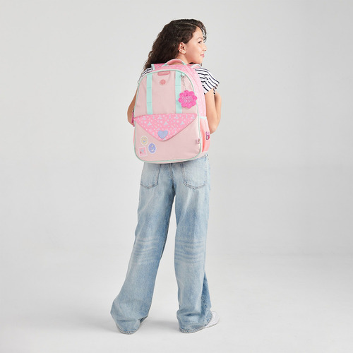Mochila Happy Girl Uli Primaria Backpack Hg70693-p Color Rosa Chenson