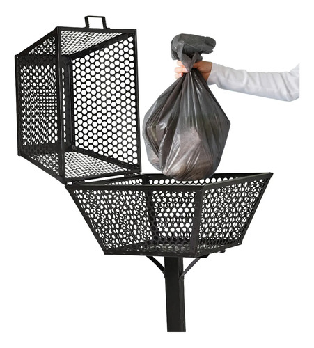 Lixeira Para Calçada E Rua Embutir Com Tampa Resistente