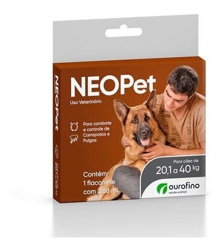 Neopet Anti Pulgas E Carrapatos 2,68ml Cães 20 A 40kg